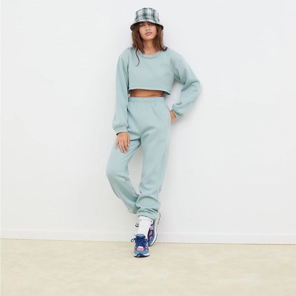 For Love and Lemons Cropped Crewneck Sweatshirt XS NWT - Picture 9 of 10